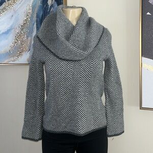 Clorinda vintage cowl neck sweater Medium wool/Cashmere/Rabbit hair